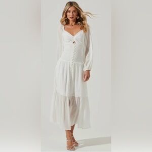ASTR the label white maxi dress